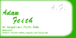 adam feith business card